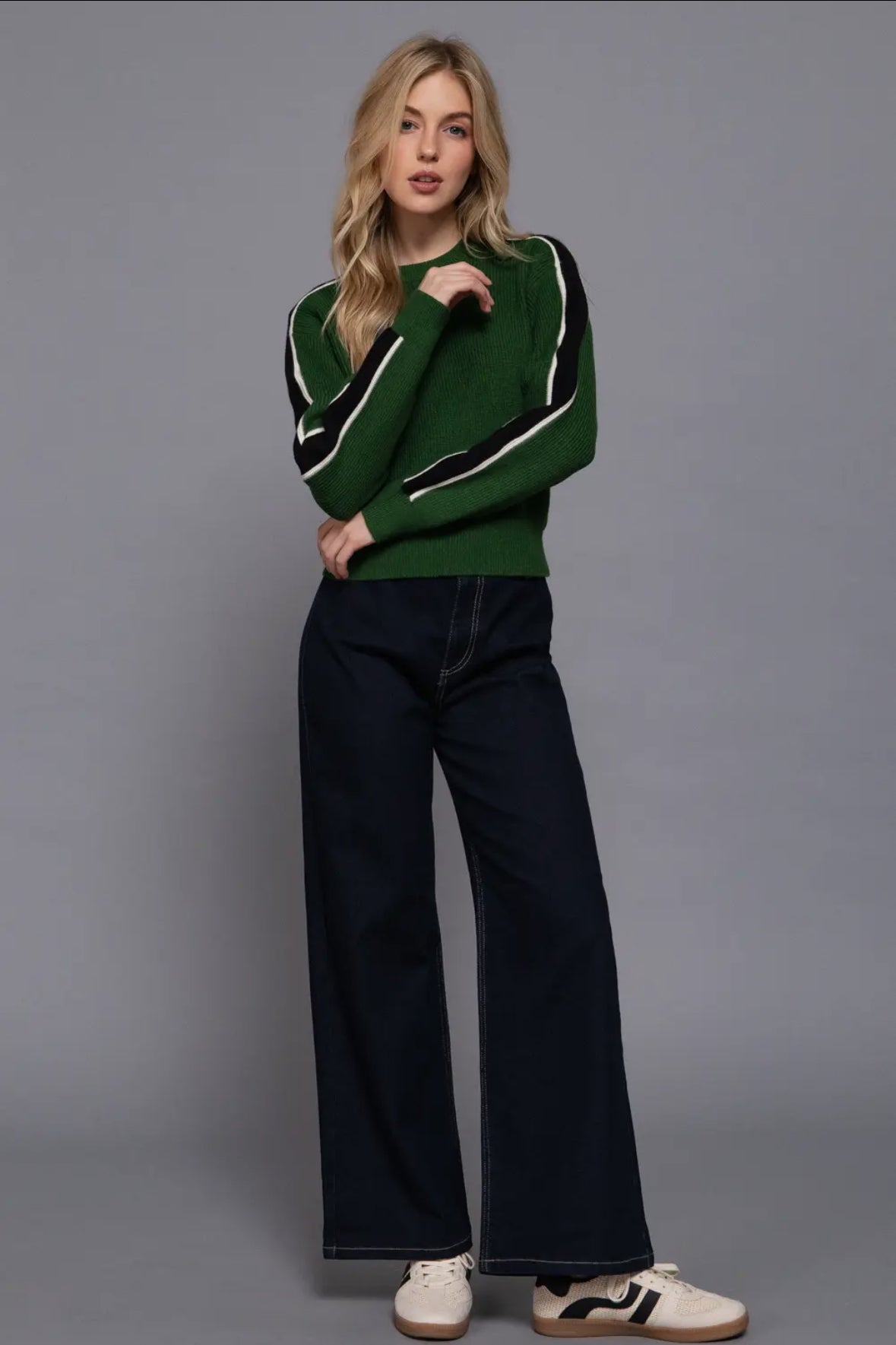 Colorblock Ribbed Sweater