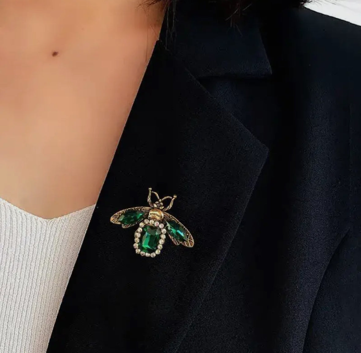 Vintage Glam Bee Brooch