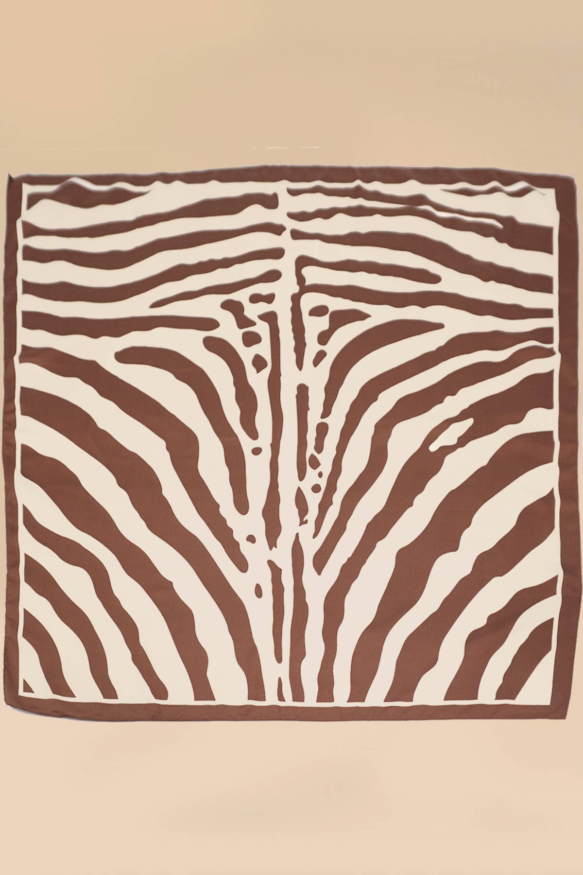 Vintage Zebra Print Statement Scarf
