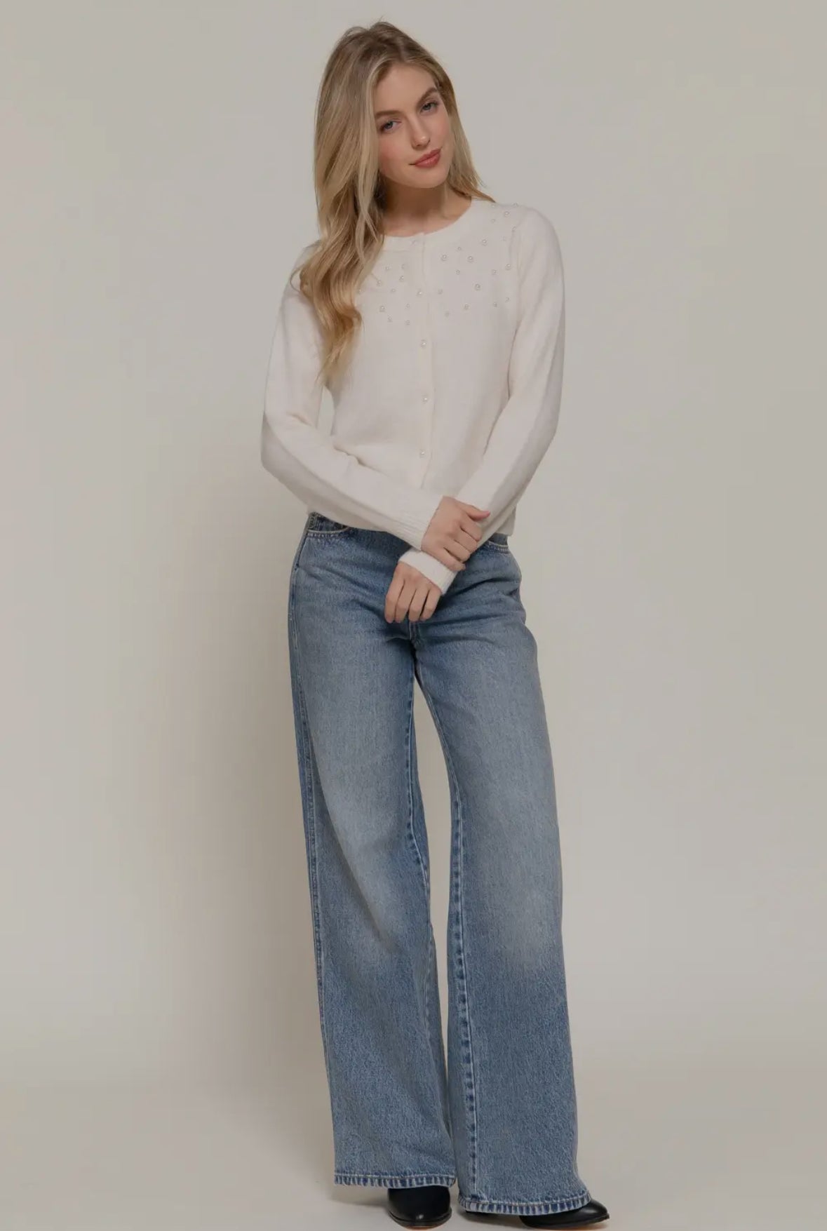 The Luxe Pearl Cardigan