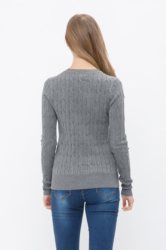 The Winter Haven Cable Knit Pullover
