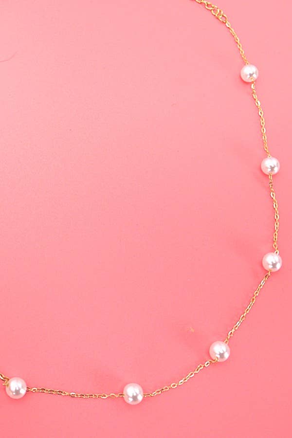 The Modern Heirloom Pearl Station Necklace