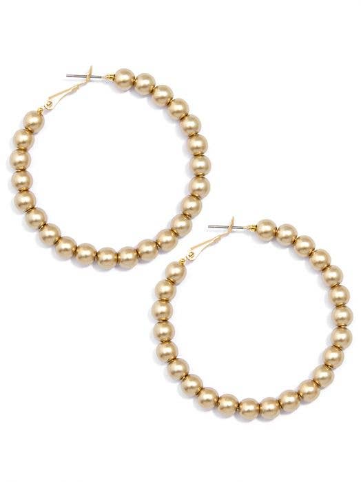 The Matte Bead Hoop Earrings