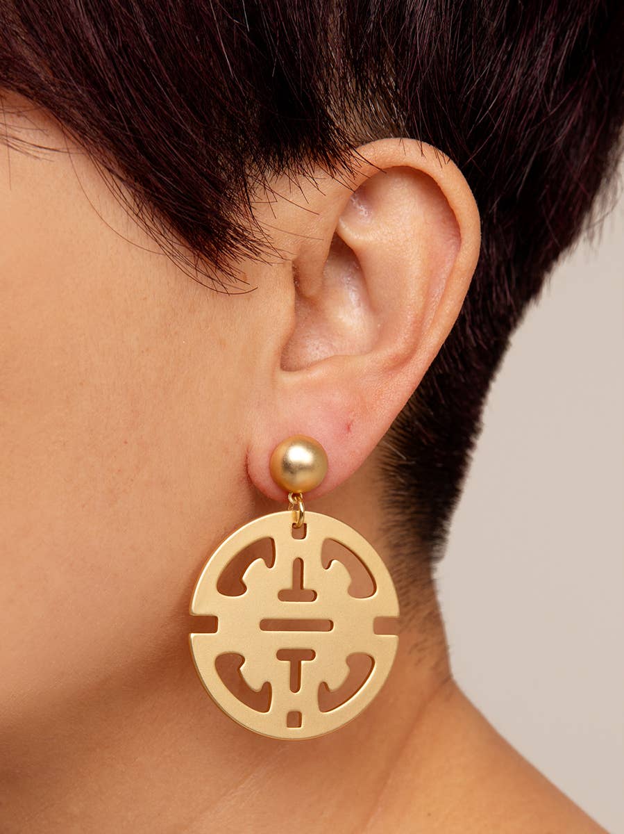 Wanderlust Cut-Out Drop Earrings