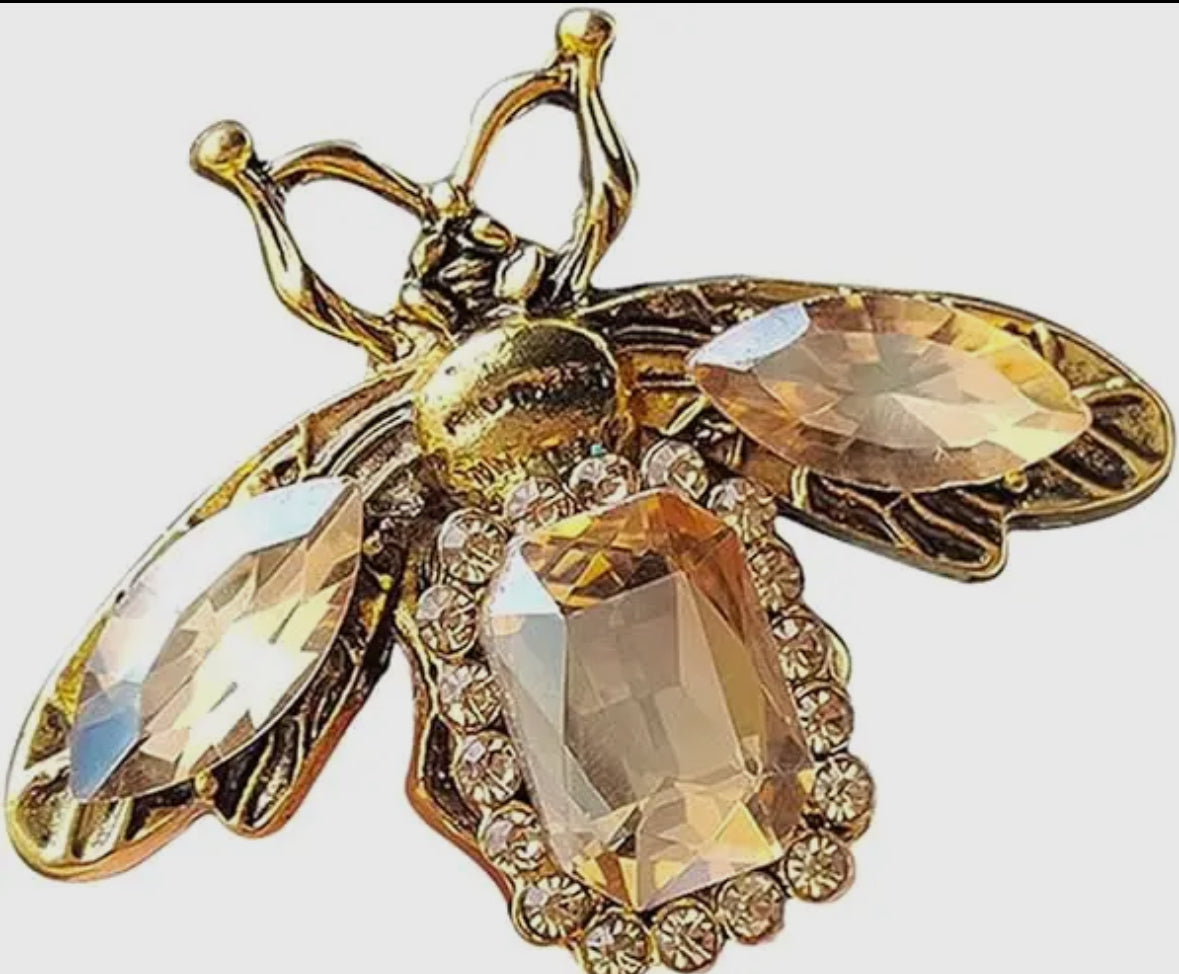 Vintage Glam Bee Brooch