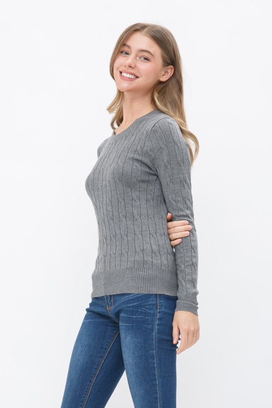 The Winter Haven Cable Knit Pullover