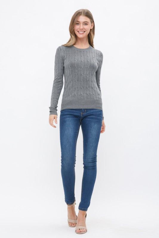 The Winter Haven Cable Knit Pullover