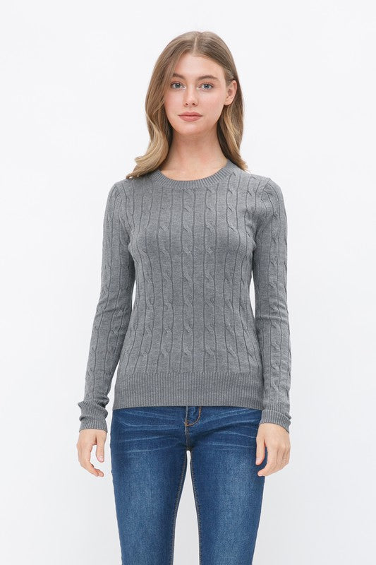 The Winter Haven Cable Knit Pullover