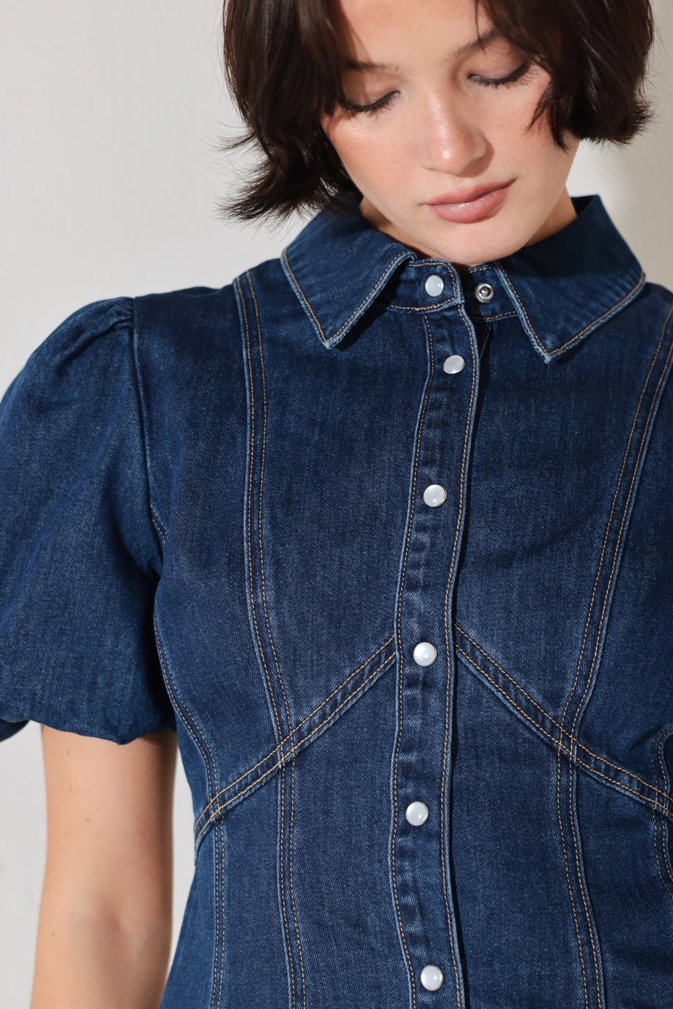 COOL FEMME DENIM TOP