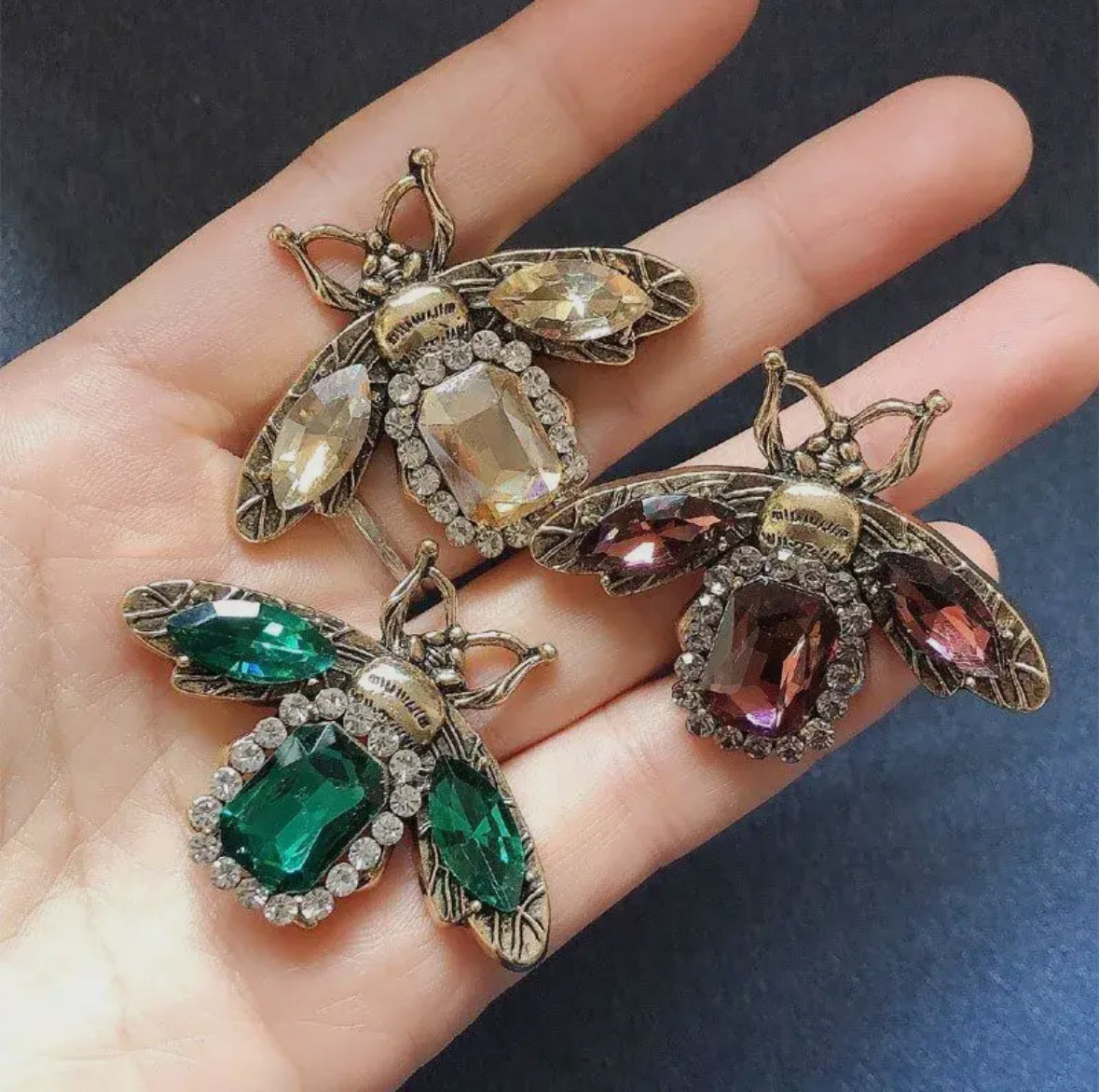 Vintage Glam Bee Brooch