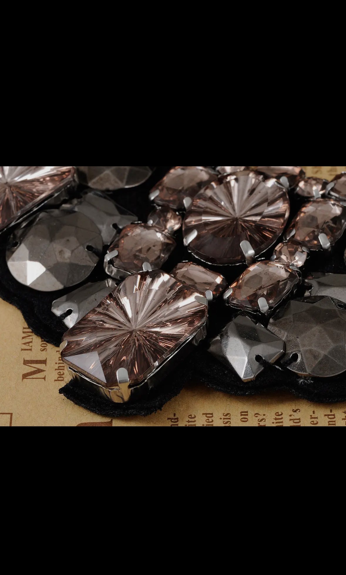 Noir Luxe Bib Statement Necklace