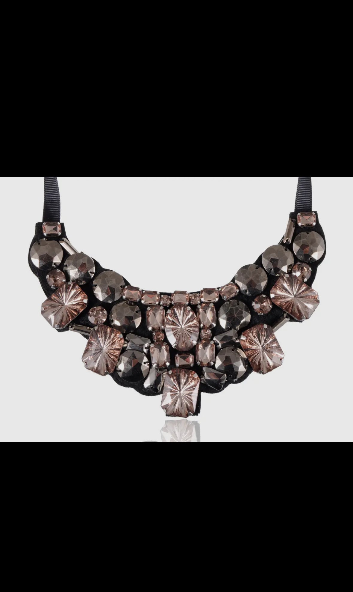 Noir Luxe Bib Statement Necklace
