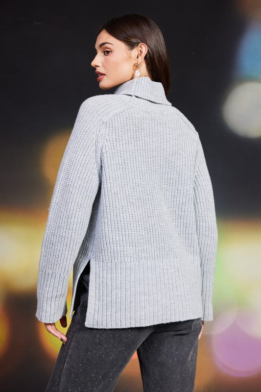 Winter Drift Turtleneck Sweater