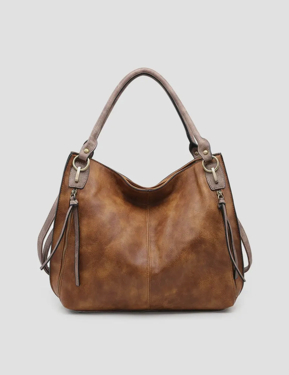 Connar Distressed Side Pocket Tote