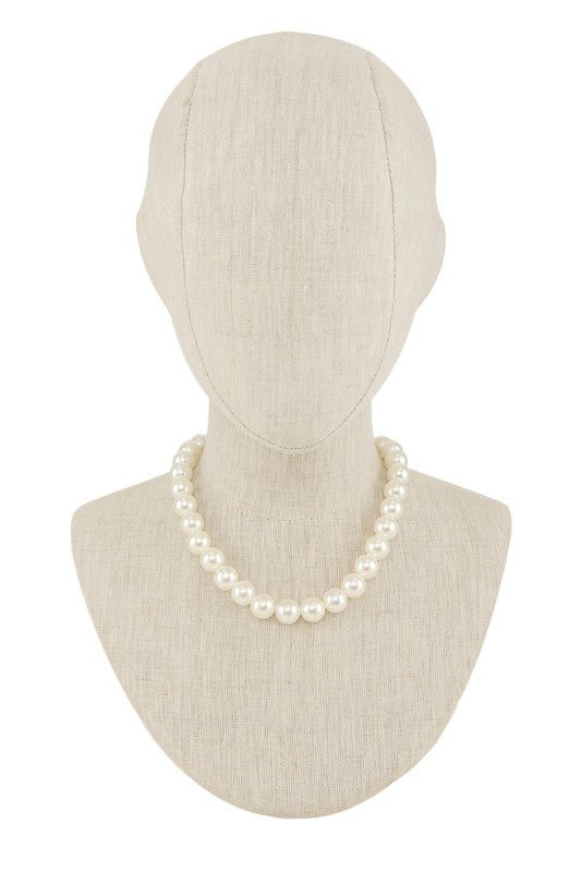 14mm Pearl Beaded Necklace Set - Lorenza Alessandra