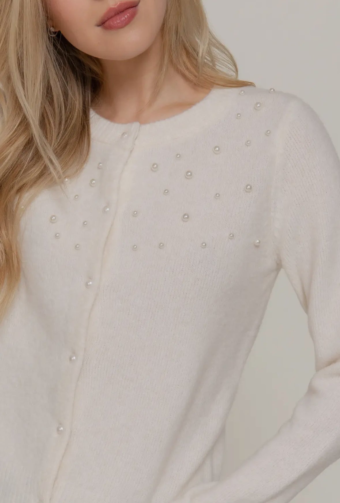 The Luxe Pearl Cardigan