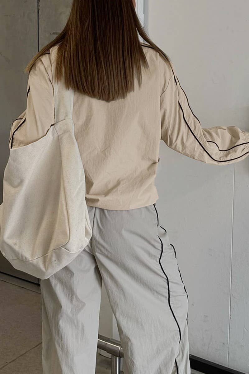 The Iconic Cream Track  Jacket