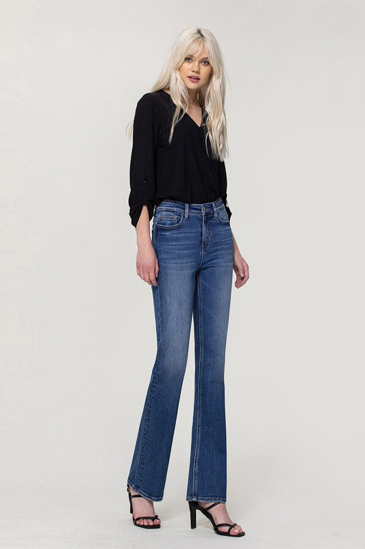 High Rise Stretch Slim Bootcut