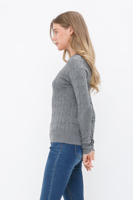 The Winter Haven Cable Knit Pullover