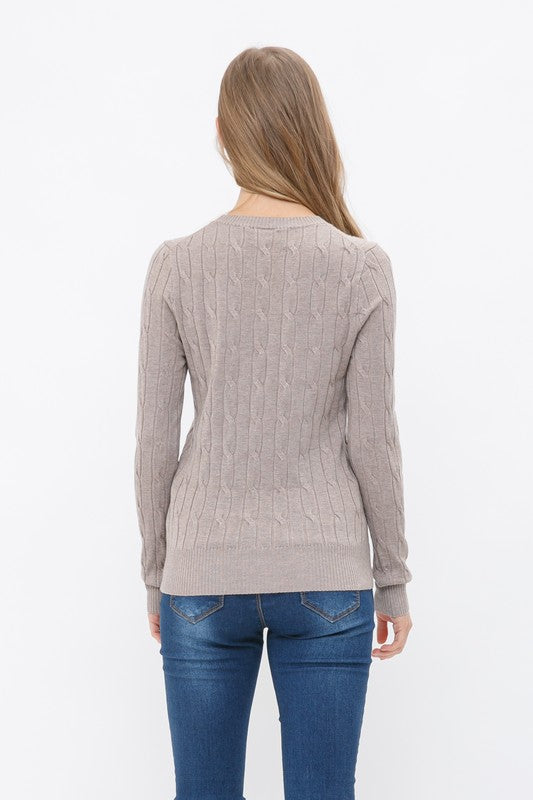 The Winter Haven Cable Knit Pullover