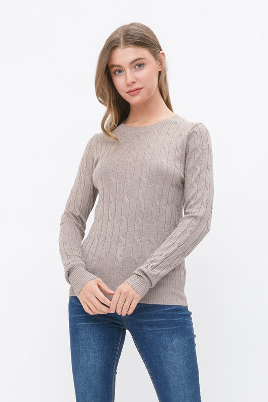 The Winter Haven Cable Knit Pullover