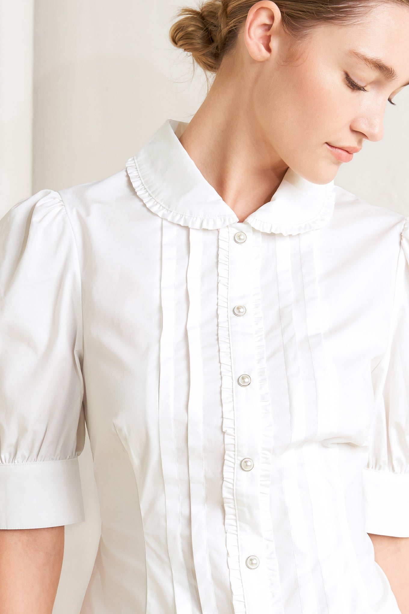 REFINED ROMANCE WOVEN TOP