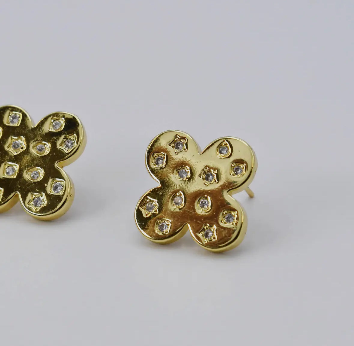 Amelia Pendant Gold Earrings