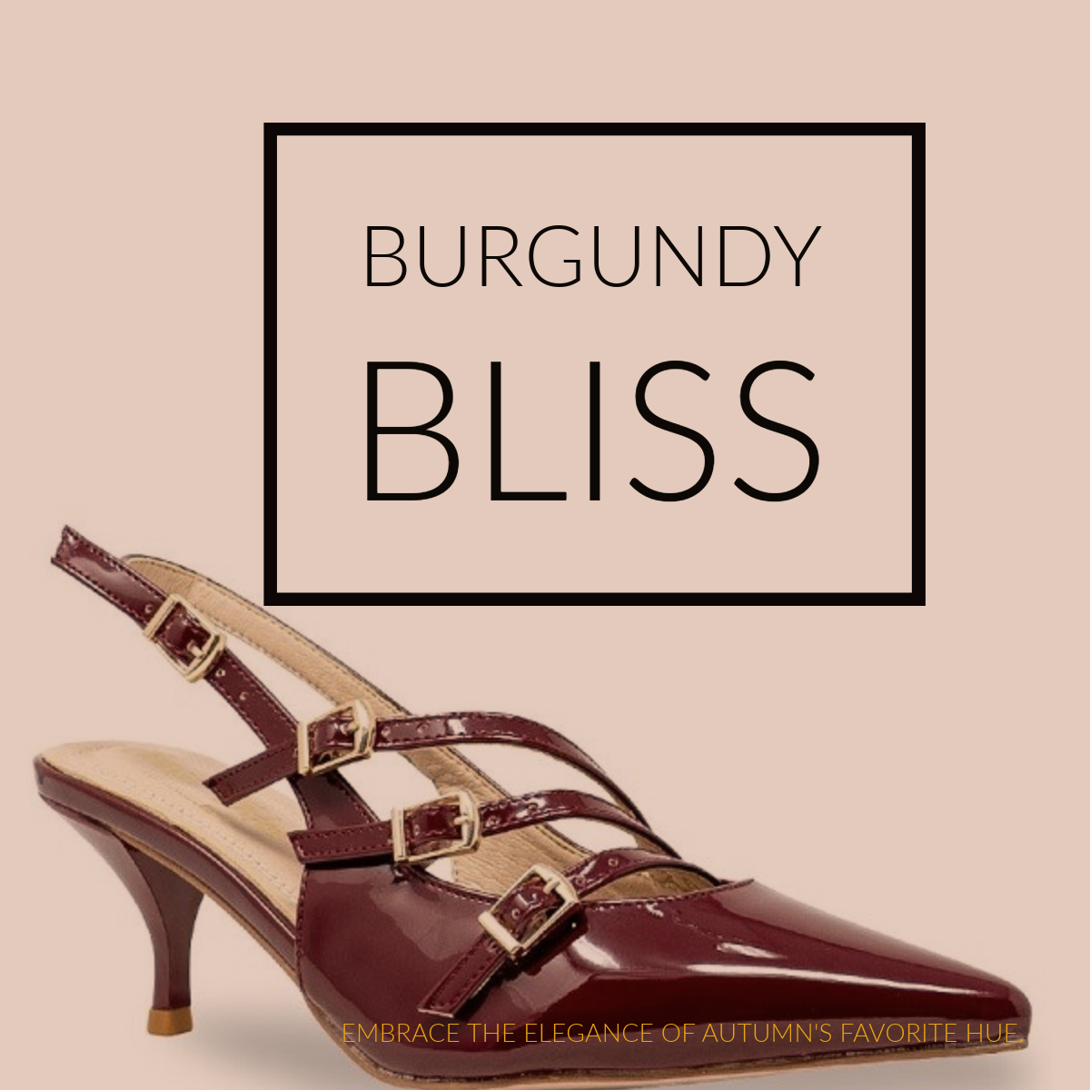 Burgundy Bliss Kitten Heels