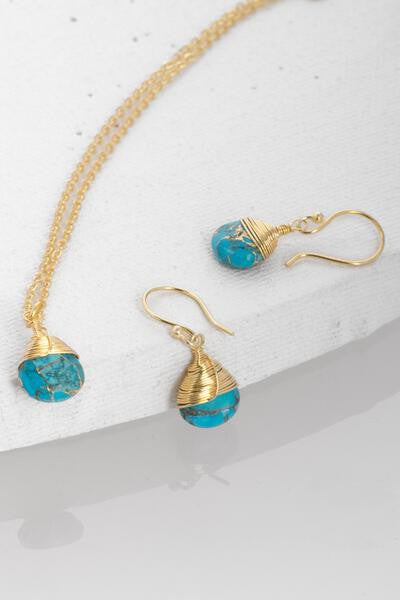 Mojave Mini Raindrop Earring and Necklace Set