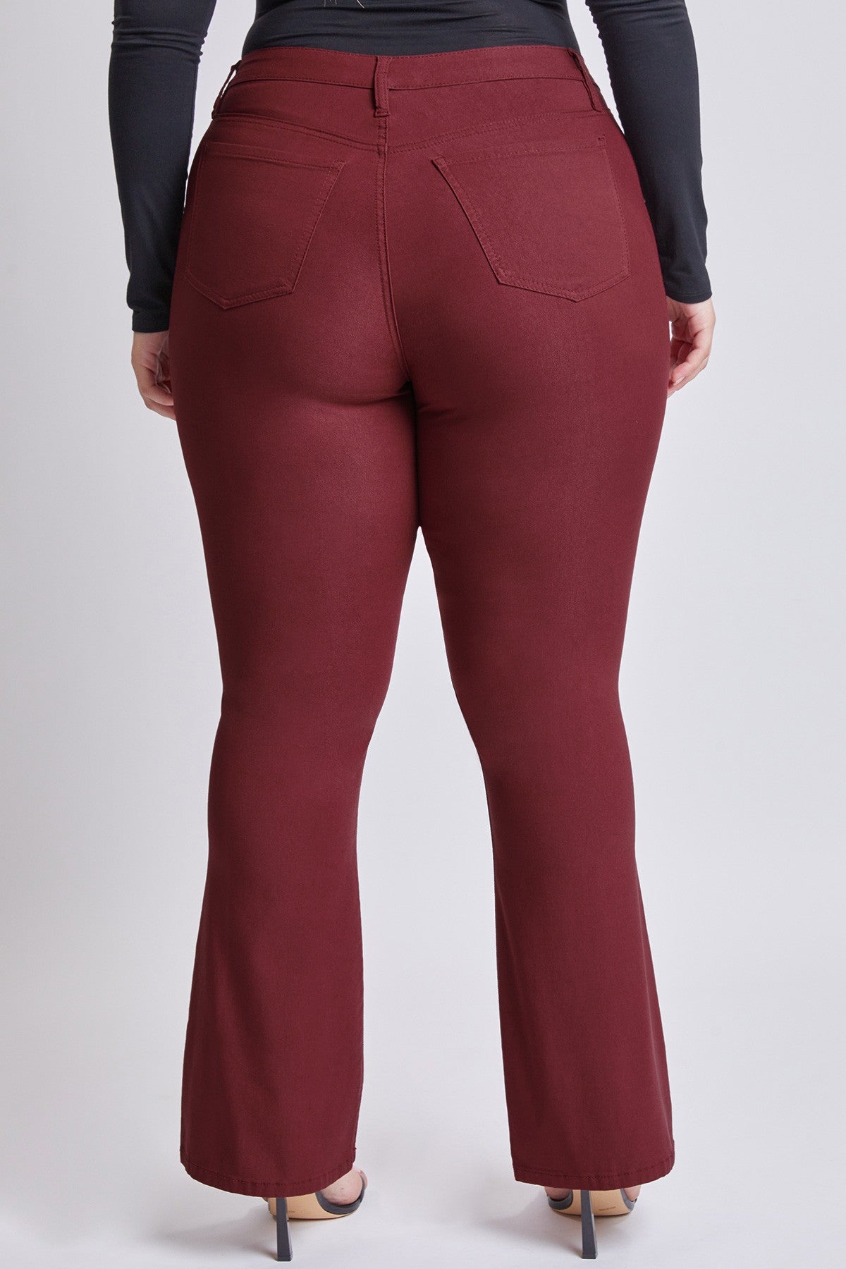 Curvy Hyperstretch Basic High-Rise Flare