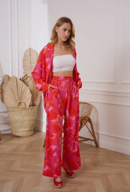 Palm Springs Printed Palazzo Pants (S-M-L)