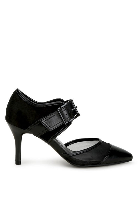 Aneri Buckle Detail Pump Sandals - Lorenza Alessandra