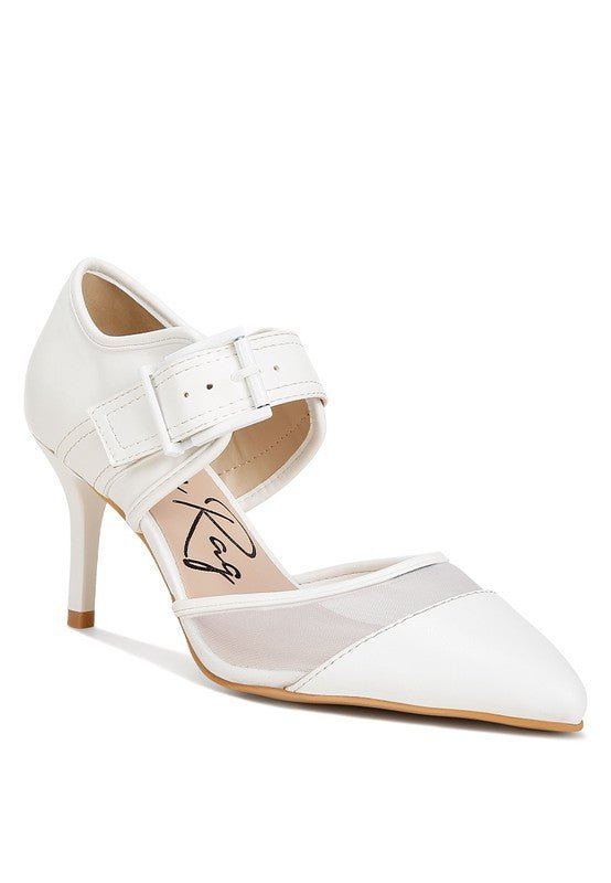 Aneri Buckle Detail Pump Sandals - Lorenza Alessandra