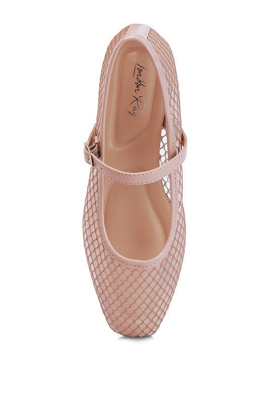 Averona Mesh Mary Jane Flats - Lorenza Alessandra