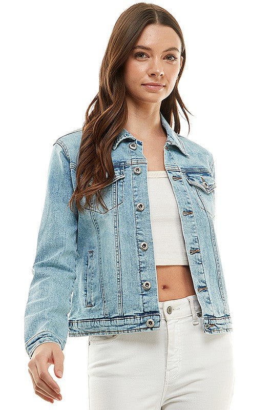 Casual Denim Jacket - Lorenza Alessandra