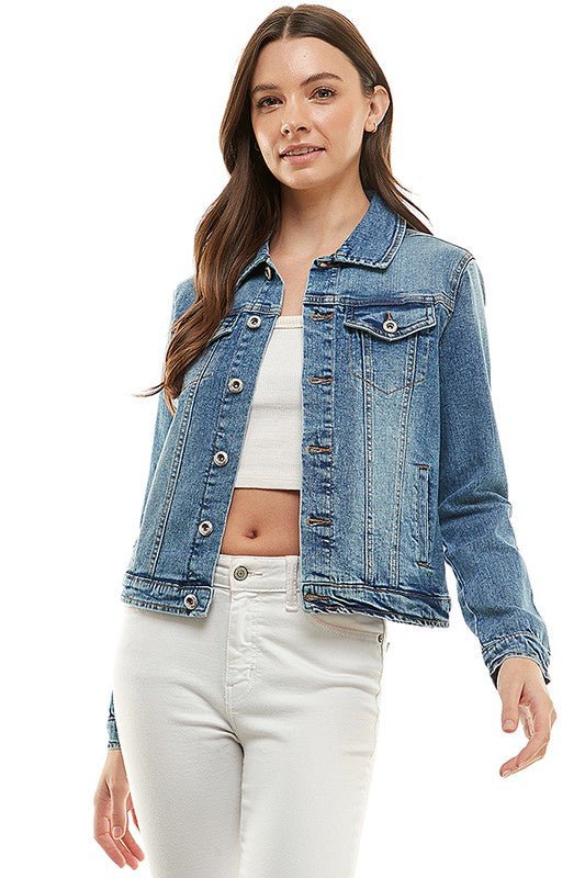 Casual Denim Jacket - Lorenza Alessandra